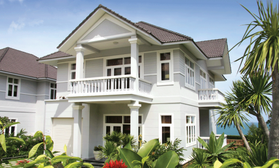 Công trình sơn bóng ngoại thất cao cấp ở Thái Nguyên